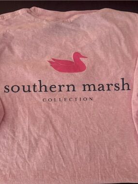 Southern Marsh Light Pink Logo Tee